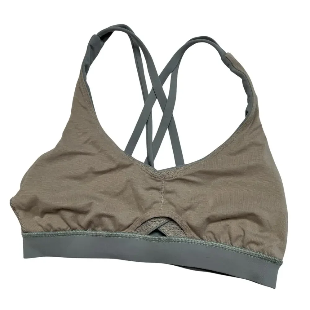 LULULEMON Wrap Energy Bra in Misty Moss Green Size 4 Womens Luxtreme #W2AYCS